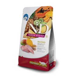 N&D Tropical Selection Adult Cat Neutered cu Pui si Fructe Tropicale, 10 kg