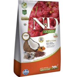 Hrana uscata pentru pisici N&D Cat Quinoa Skin & Coat Herring, 5 kg