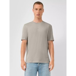 Q/S by s.Oliver Tricou cu maneca scurta, barbati, la baza gatului, croiala Regular Fit, Bej (SELECTATI MARIMEA: 2XL)
