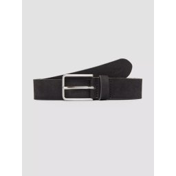 s.Oliver Curea barbati din piele intoarsa, catarama clasica cu stift, Negru (SELECTATI MARIMEA: 85 cm)