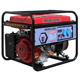 Generator de curent benzina MEDIA LINE MLG 6500/2 monofazat 6,5 kW