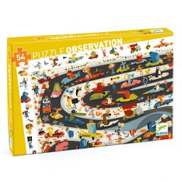 Puzzle observatie raliul masinilor, djeco