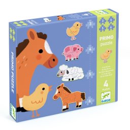 Puzzle progresiv la ferma, djeco