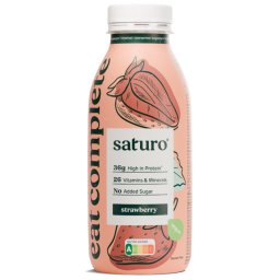 SATURO Înlocuitor de mese RTD 400 ml căpșuni