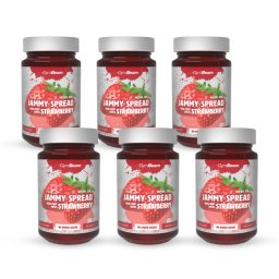 GymBeam Jammy Spread 6 x 220 g căpșuni