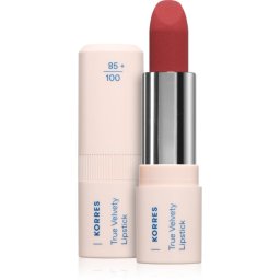Korres True Velvety Lipstick ruj cremos cu finisaj satinat culoare Terra Red 3 g