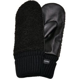 Urban Classics Mănuși fără degete negru / alb