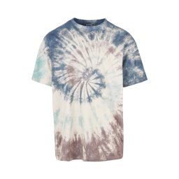 Urban Classics Tricou albastru porumbel / albastru deschis / mov zmeură / alb