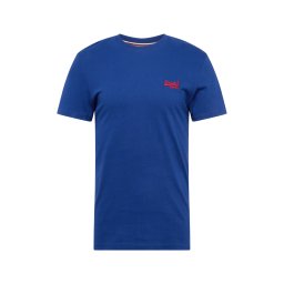 Superdry & Co Tricou 'Essential' albastru cobalt / roșu