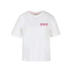 Mister Tee Tricou 'Three In A Row' roșu / alb