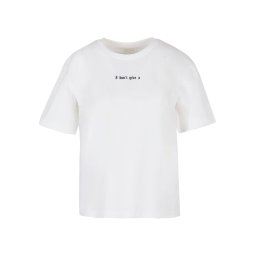 Mister Tee Tricou 'I Don't Give A F' gri / negru / alb