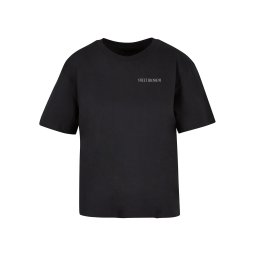 Mister Tee Tricou 'Sweet Blossom And Beauty' lila / mov orhidee / negru / alb