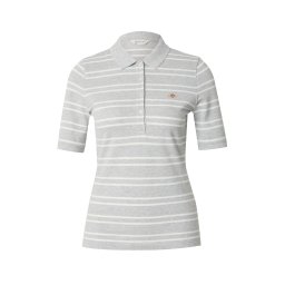 GANT Tricou gri deschis / alb murdar