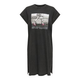 ONLY Rochie 'ONLLUCY' gri deschis / roz / negru