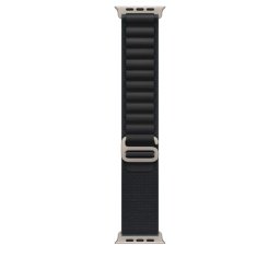 Apple Watch 49mm Black Alpine Loop - Small - Natural Titanium Finish