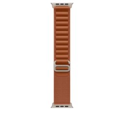 Apple Watch 49mm Terra Cotta Alpine Loop - Small - Natural Titanium Finish