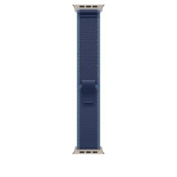 Apple Watch 49mm Blue/Bright Blue Trail Loop - S/M - Natural Titanium Finish