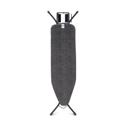 Masa de calcat Brabantia B 1003335, 124x38 cm, 7 pozitii de reglare, Suport fier de calcat, Negru