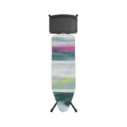 Masa de calcat Brabantia B 1003354, 124x38 cm, 7 pozitii de reglare, Suport generator de abur, Multicolor