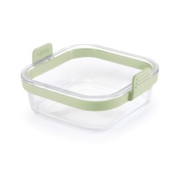 Cos din sticla pentru friteuza cu aer cald Lekue 1010159, 18,5 x 17,5 x 9,5 cm, Manere antiderapante, -20°C/+220°C, Verde