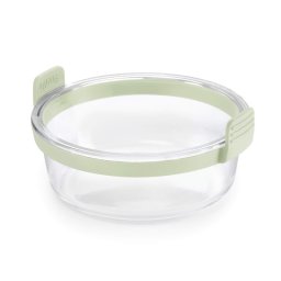 Cos din sticla pentru friteuza cu aer cald Lekue 1010160, 20,5 x 19,5 x 10 cm, Sticla, Manere antiderapante, -20°C/+220°C, Verde