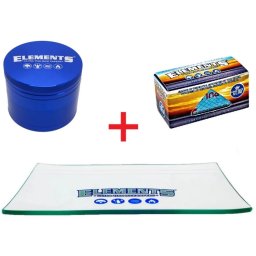 Elements Blue Combo Grinder 4 Parti Ø55mm+Rola Foite+Tava securizata