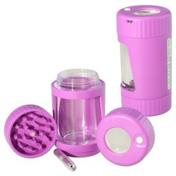 Black Leaf Borcan depozitare cu Lupa Sherlock purple 4 in 1