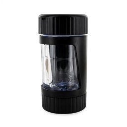 Black Leaf Borcan depozitare cu Lupa Sherlock negru 4 in 1