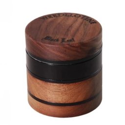 Grinder Black Leaf Weedllotine din lemn nuc 4 Parti Ø62mm