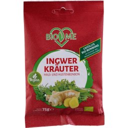 Bomboane cu ghimbir bio 75g BIO Loves Me