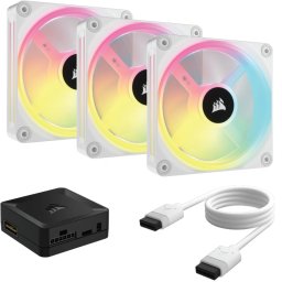 CORSAIR iCUE LINK QX120 RGB 3 bucăţi set control alb