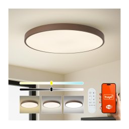 Brilagi-LED Corp de iluminat dimerizabil pentru piscină SMART LED/128W/230V, 100 cm, Wi-Fi Tuya+telecomandă, maro
