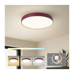 Brilagi-LED Plafonieră POOL, LED 48W, 230V, 3000/4000/6000K, 40 cm, vișiniu