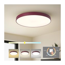 Brilagi - Plafonieră LED POOL, 60 W, 230 V, 3000/4000/6000 K, 60 cm, burgundiu
