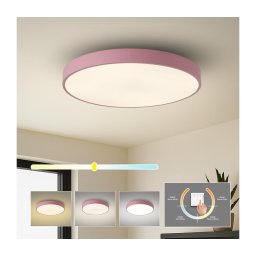 Brilagi - Plafonier LED POOL, 60 W, 230 V, 3000/4000/6000 K, 60 cm, roz