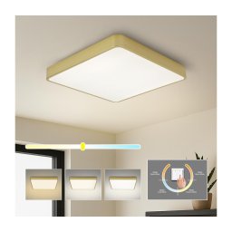 Brilagi - Plafonieră LED POOL SQUARE, 48 W, 230 V, 3000/4000/6000 K, 50 x 50 cm, aurie