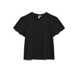 VERO MODA Top Vmjasy S/S O-Neck Btq 10343133 C-N10 black