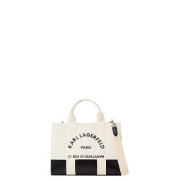 KARL LAGERFELD Geantă K/Rsg Square Md Tote Col. Blk A3W50025 101 white/black