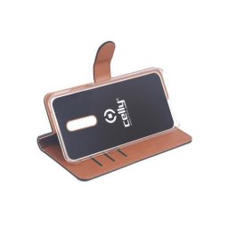Husa Celly Wally mobile phone case 14.7 cm (5.8") Folio Black, Brown
