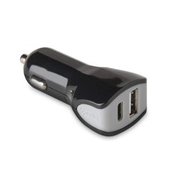 Husa CCTYPECUSB - USB-A/USB-C Car Charger 17W