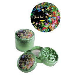 Black Leaf Grinder Mushroom aluminiu verde 4 Parti Ø50mm
