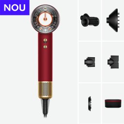 Uscător de păr Dyson Supersonic Nural HD16, Red Velvet / Gold