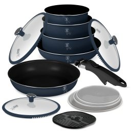 BERLINGER HAUS Deep Sea Collection Tigaie set 13 cu părţi detașabil cu mâner BH/8417