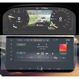Mitsubishi Outlander 2026+ Set Folii de Protectie pentru Ceasuri si Navigatie 12.3"inch - HD-Premium FoliaTa