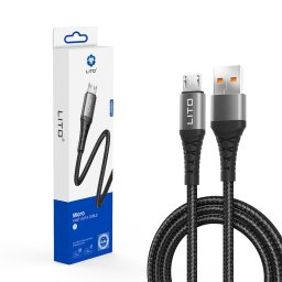 Cablu USB la Micro-USB, 2.4A, 1m - Lito (LD08V) - Black