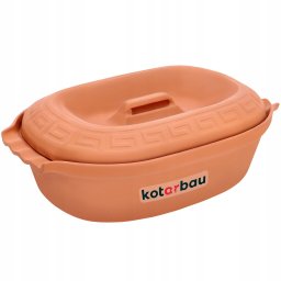 Oală romană ovală de faianță 5l