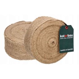Panglică iută 6 cm rolă 20 m set de 2 buc.