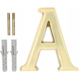 Scrisoare pentru ușa casei elevație "a" 10cm alamă