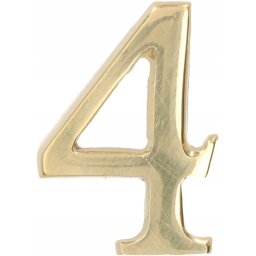 Numărul casei "4" numărul ușii 5 cm alamă