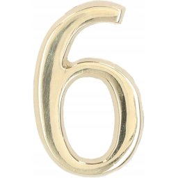 Numărul casei "6" numărul ușii 5 cm alamă